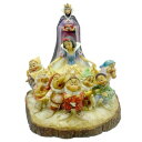エネスコ Enesco Jim Shore ジム・ショア 木彫り調フィギュア 白雪姫と七人のこびと