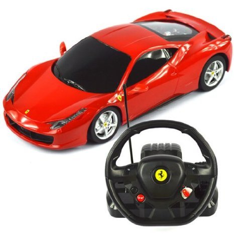 1:18 Scale Ferrari 458 Italia Model ラジコンカー With Steering controller (COLOR: RED) おもちゃ