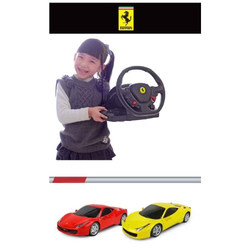 1 18 Scale Ferrari 458 Italia Model ラジコンカー With Steering Controller Color Red おもちゃ ワールドセレクトショップ