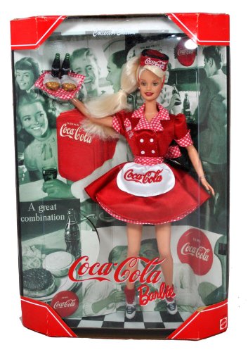 Mattel マテル社 Year 1998 Barbie バービー Collector Edition: Coca-Cola Barbie バービー as a Waitre