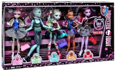 Monster High モンスターハイ Dance Class 5 Pack - Rochelle Goyle, Gil Webber, Robecca Steam, Lagoon