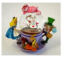 ディズニーフィギュア スノーグローブ ふしぎの国のアリス チシャ猫 Spinning Snowglobe Disney