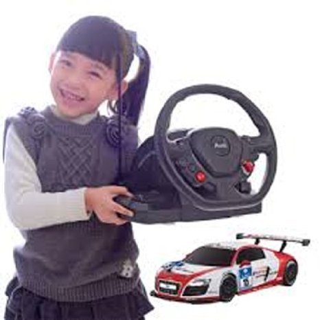 1 18 Scale Audi R8 Lms Performance Model ラジコンカー With Steering Controller Color Silver Red ワールドセレクトショップ
