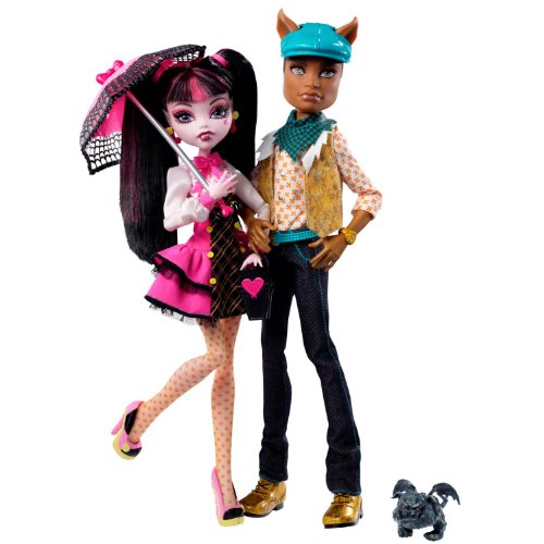 󥹥ϥMonster High Draculaura And Clawd Wolf Doll Giftset