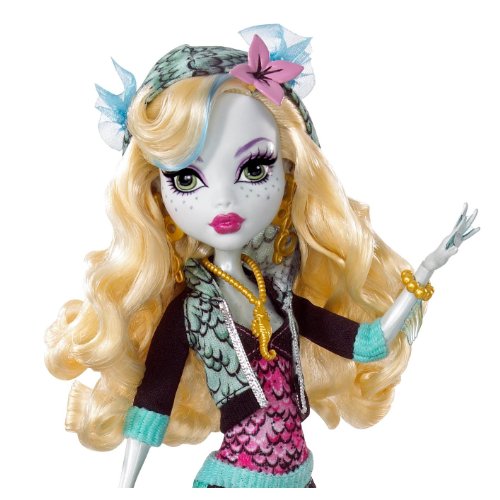 モンスターハイ　Monster High Lagoona Blue Doll and Neptuna Pet Piranha