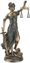 正義の女神 テミス 彫像; 法律の正義を象徴する彫像、ブロン...