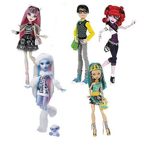 Monster High モンスターハイ Doll Assortment Wave 7 Case Abbey Bominable, Rochelle Goyle, Jackson J