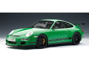 ダイキャストカー ポルシェ 911(997) GT3 RS グリーン/ブラック 1/12