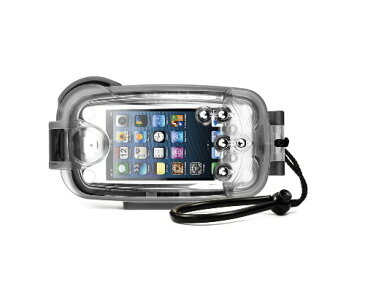 iPhone 5用広角レンズ水中ハウジング