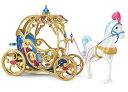 【商品名】Disney Princess Cinderella Horse and Carriage by Mattel 【カテゴリー】おもちゃ：マテル【商品詳細】 A magical ride has come to life with Cinderella's Horse and Carriage!; Led by a white steed with royal bridle; The carriage features a golden, ornate cab with working doors, wheels that roll, luxurious seating for a fashion doll; With this iconic Cinderella's Horse & Carriage, your princess can ride in style to the destiny of her dreams; Girls will love taking Cinderalla to the ball in this enchanting carriage;