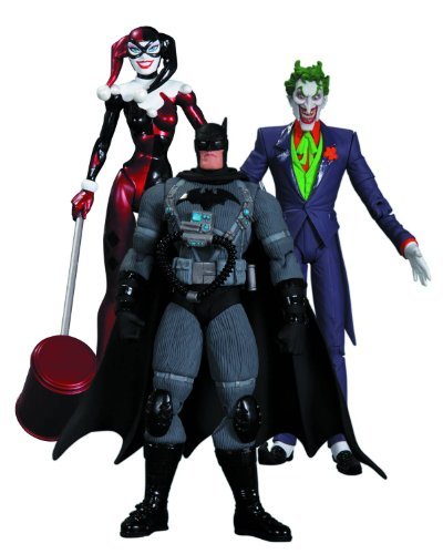 DC Collectibles Hush The Joker, Harley Quinn and Stealth Batman Action Figure Playset, 3-Pack by D