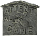 Design Toscano Beware of Dog Italian 'Attenti al Cane' Wall D?cor