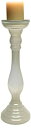 Design Toscano Imala 17-Inch Hand-Crafted Glass Candleholder, Large, White