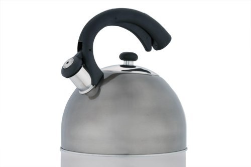 楽天ワールドセレクトショップCreative Home Aero Metallic 2.5 Quart Whistling Tea Kettle, Smoke