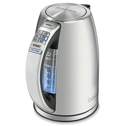 Cuisinart PerfecTemp 1.7-Liter Stainless Steel Cordless Electric Kettle@dCPg