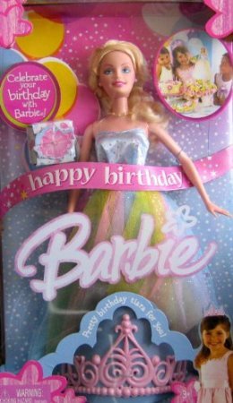 Happy Birthday Barbie(Сӡ) Doll w Birthday Tiara For You! (2005) ɡ ͷ ե奢