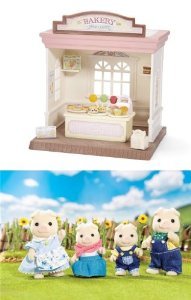 Rakuten - Calico Critters Bakery Shop and Oinks Pig Family ドール 人形 フィギュア