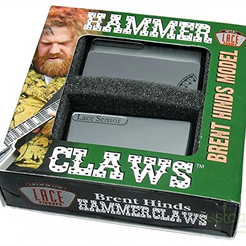 Lace ピックアップ Brent Hinds of Mastodon's Signature Set - Hammer Claws Smoke Chrome レース マス