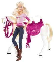 Rakuten - バービー 'Walking Together' Tawny Horse バービー 人形