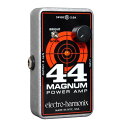 【商品名】■ELECTRO-HARMONIX 44 Magnum Power Amplifier パワーアンプ 【カテゴリー】楽器：PA音響機器【商品詳細】 ELECTRO-HARMONIX 44 Magnum パワーアンプ ペダルエフェクトと思ったら、なんと44Wのギターアンプヘッド。発売中の22 Caliberのナチュラルなトーンはそのまま、出力が44Wにパワーアップ。コンパクトなボディながら、出力は44Wもあり、スイートなサウンドです。ボリュームを上げれば魅惑のドライブトーンへと突入。44 Magnumはマイクロボディに奇跡が詰まった真のポータブルアンプです。 手のひらサイズながら44W高出力 インピーダンス8/16Ωのスピーカーキャビネットに対応 ブライトスイッチ搭載 スムーズでラウドなサウンド 専用ACアダプター付属