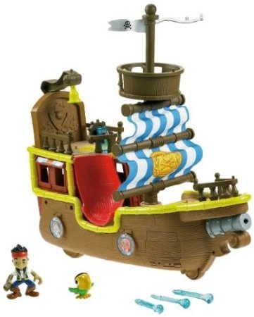 【商品名】Fisher-Price (フィッシャープライス) Jakes Musical Pirate Ship Bucky ミニカー ミニチュア 模型 プレイセット自動車 ダイキャスト 【カテゴリー】おもちゃ：電車・ミニカー・乗り物【商品詳細】 商品説明 Fisher-Price Jakes Musical Pirate Ship Bucky Jake's Musical Pirate Ship, Bucky, sets sail straight from Never Land to your living room. Everyone