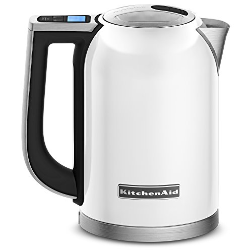 KitchenAid@Lb`GCh KEK1722WH 1.7-Liter Electric Kettle with LED Display - White@dCPg