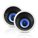Pyle パイル Home PIC62A 250 ワット 6.5-Inch High Performance Directional Two-Way In-Ce...