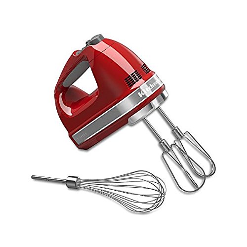 KitchenAid キッチンエイド　7段階スピード切替ハンドミキサー　(赤）