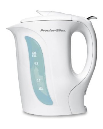 Proctor Silex K2070YA Electric Kettle, 1-Liter