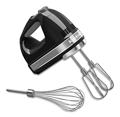 KitchenAid KHM7210OB 7-Speed Digital Hand Mixer with Turbo Beater II Accessories and Pro Whisk - O