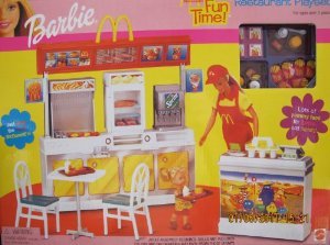 【商品名】Barbie(バービー) - McDonald's (マクドナルド) Fun Time! Restaurant Playset - 2001 Mattel ドール 人形 フィギュア【カテゴリー】おもちゃ：きせかえ人形・ハウス【商品...