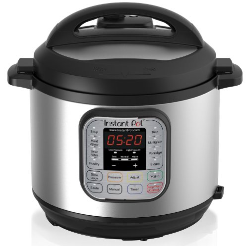 【商品名】【全自動圧力調理器】 インスタントポット 6リットル / Instant Pot IP-DUO60 / 7-in-1 プログラムモード搭載 [米国製品] 【カテゴリー】ホーム：家電【商品詳細】 7-in-1 全自動マルチクッカー。 圧力調理、ソテー、スロークッカー、ライスクッカー、ヨーグルトメーカー、スチーマー、保温器といった万能クッカーです。 大きく見やすいコントロールパネルには、14種類のビルトインスマートプログラム、高/低圧力モード設定、自動保温、ソテーやスロークッキング用の3段階温度設定ボタン等を装備。 24時間のクッキングタイマーを装備。 お好みの時間にできあがり。 非常に安全でとっても経済的な製品です。