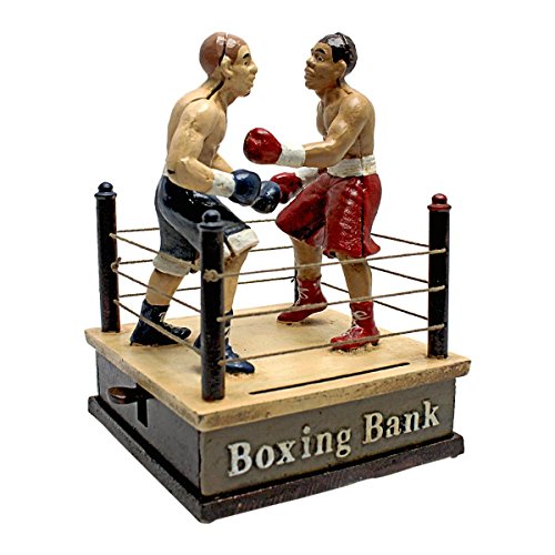 Design Toscano Battling Boxers Die Mechanical Coin Bank