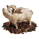 Design Toscano When Pigs Fly Authentic Foundry Medium Bank Sculpture