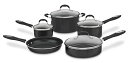 Cuisinart 55-9BK Advantage Nonstick 9-Piece Cookware Set, Black