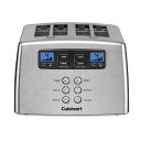 【商品名】Cuisinart CPT-440 Touch to Toast Leverless 4-Slice Toaster 【カテゴリー】ホーム：家電【商品詳細】 Cuisinart gets extra credit for its innovative Touch to Toast Lever-less Toaster! A motorized controllowers items into 4 extra wide slots with the touch of a button. Dual control panels, with blue backlit LCDdisplays and countdown timers, control two slots each. Features one-sided enhanced bagel toasting, reheatand defrost controls, audible alert signal, and 7 shade settings ? everything you’ve come to expect from atop-of-the-line Cuisinart toaster. Streamlined, in elegant brushed stainless steel, it’s the toast of the town!If the bagel button is On, only one side of the bread will be toasted.