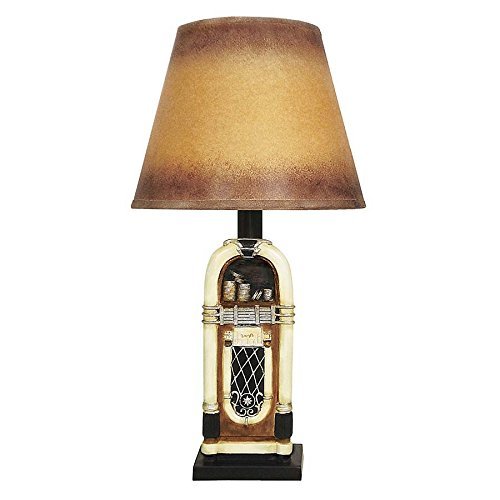 Design Toscano Rock and Roll Jukebox Table Lamp (Set of 2), 9 x 9 x 18.5'