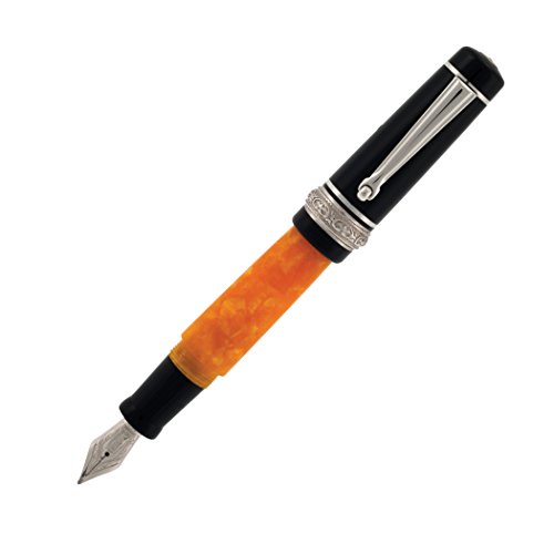 Delta Dolce Vita Mini 18kt Nib Fountain Pen with Platinum Mask (Orange/Black) 万年筆