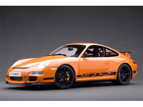 AUTOart Porsche (ポルシェ) 911 (997) GT3 RS 1/12- Orange / Black AA12117 ミニカー ダイキャスト 自