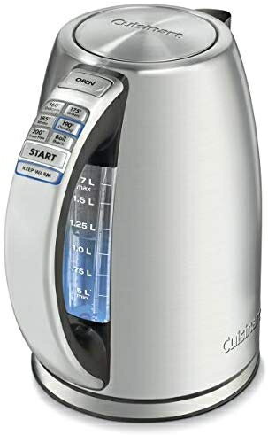 Cuisinart PerfecTemp 1.7-Liter Stainless Steel Cordless Electric Kettle@dCPg