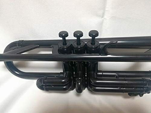 プラスチック トランペット　ボディ黒×トリム黒 3