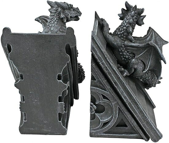 Toscano CL-55773 Gothic Castle Dragons Bookends [2]