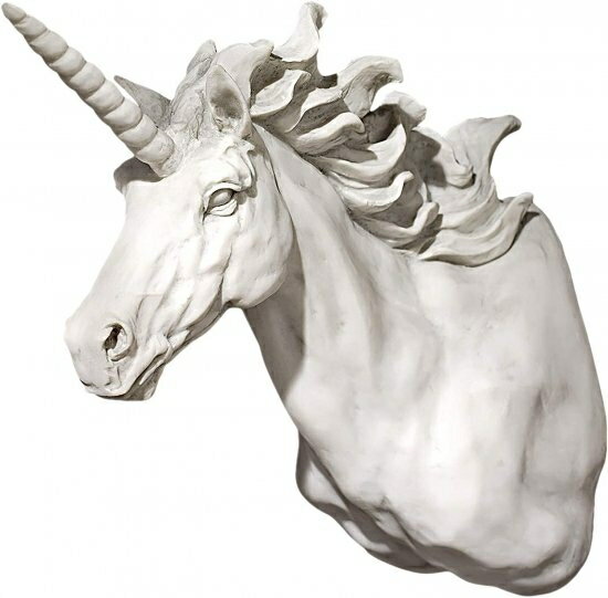 Rakuten - (antique stone) - Design Toscano KY722072 Alicorn Unicorn Trophy Wall Sculpture, Antique Stone