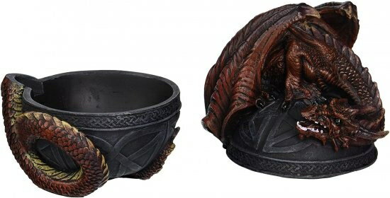Design Toscano Dragon Protector of the Celtic Orb Sculptural Box