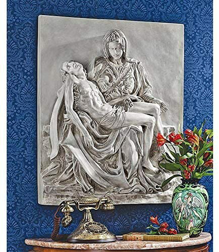 Design Toscano Pieta Sculptural Wall Frieze