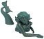 Design Toscano DB383047 Meara the Mermaid Swimmer Outdoor Garden Statue, 16 Inch, Green Verdigris