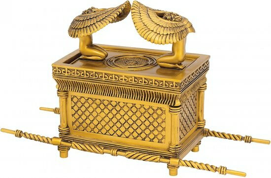 DesignToscanoArkoftheCovenantStatueinFauxGold