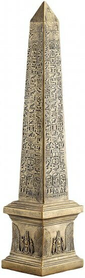 Design Toscano 26.5 in. Golden Obelisk of Ancient Egypt Statue by Design Toscano