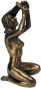 Design Toscano Woman Combing Hair Nude Female Statue, Bronze by Design Toscano