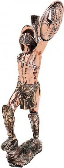 (Single) - Design Toscano The Gladiator Sculpture in Copper
